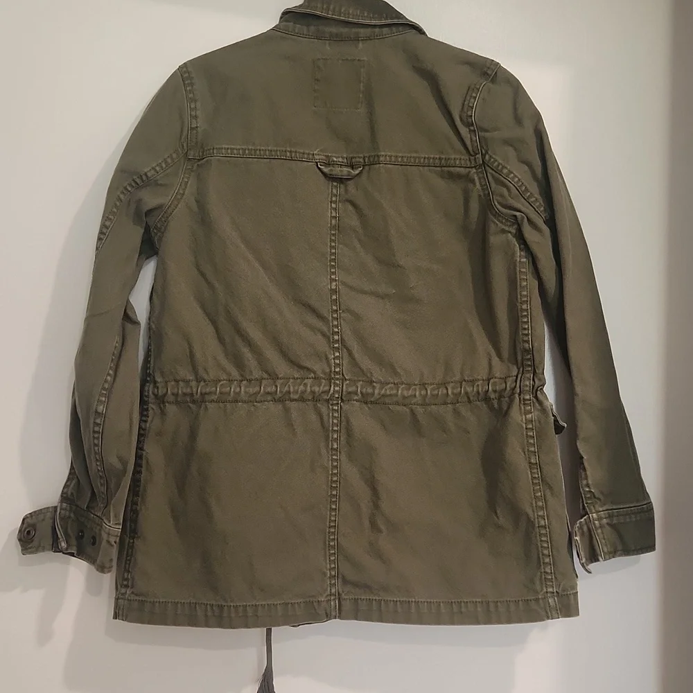 Madewell Khaki Utility Military Dispatch Cargo Green Jacket Size XXS - Picture 8 of 16